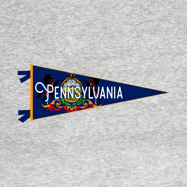 Pennsylvania Flag Pennant by zsonn